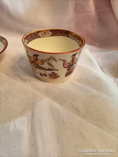 Sarreguemines teacup with saucer