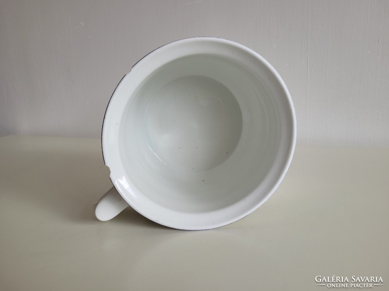 Régi 2 literes csupor bögre szecessziós nagy méretű porcelán szilke