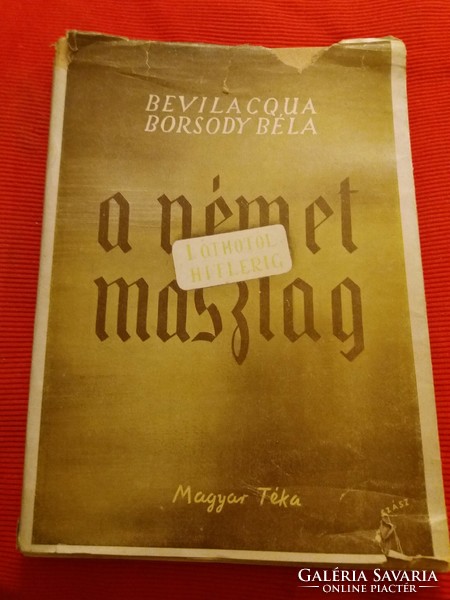 1945. Béla Bevilaqua Borsody: German masquerade book according to pictures Hungarian téka