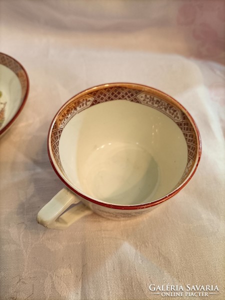 Sarreguemines teacup with saucer