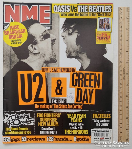 NME magazin 06/11/18 Green Day U2 Yeah Yeahs Muse Fratellis Chemical Romance