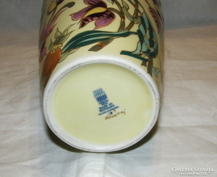 Zsolnay Orchidea mintás váza - 27 cm
