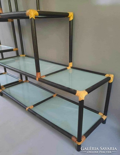 Industrial bamboo shelf system