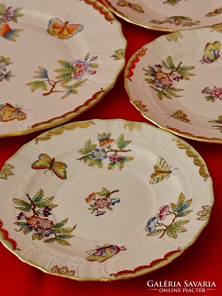 Herend Victoria pattern cookies for 6 people, 7 pieces