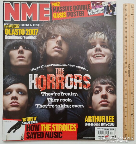New Musical Express NME magazin 06/8/12 Horrors Oasis Fratellis Strokes Pink Automatic Cure