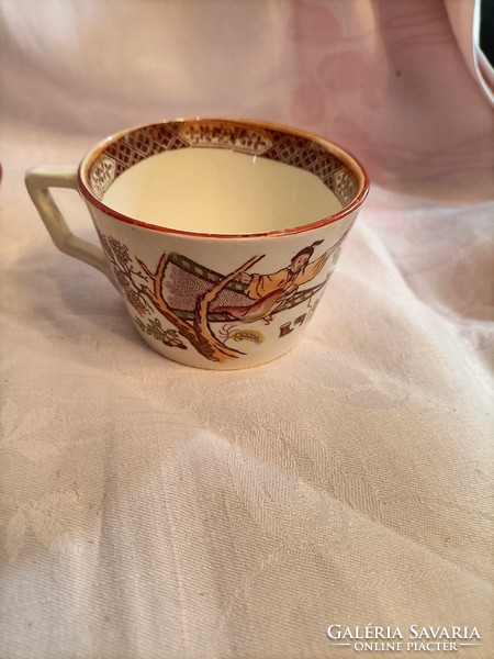 Sarreguemines teacup with saucer