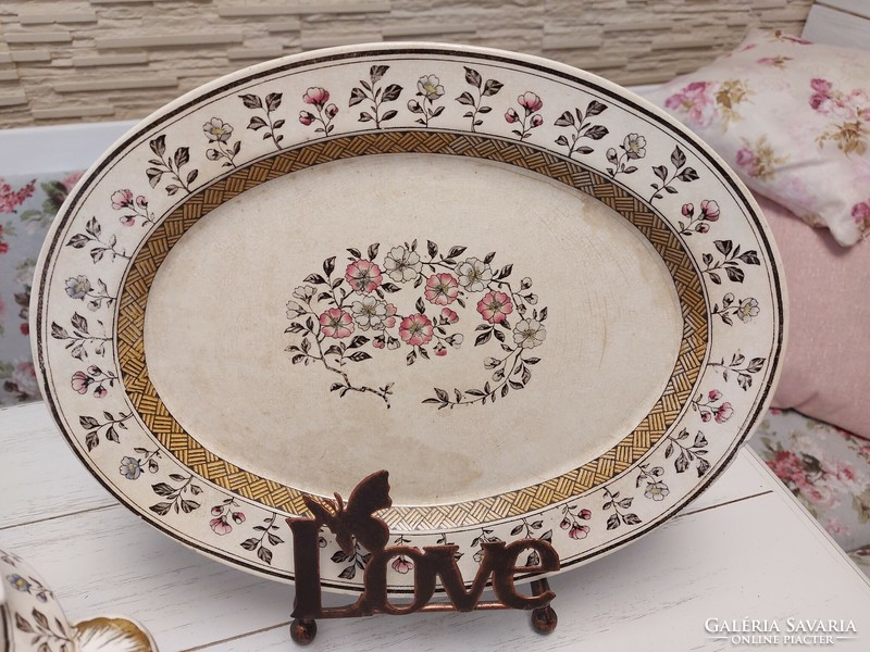 Antique English-style faience tableware