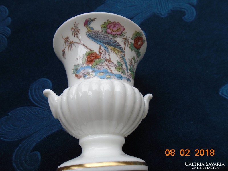 WEDGWOOD japán Kutani daru mintás  finom porcelán (Bone China) váza