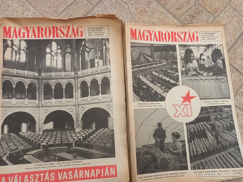 MAGYARORSZÁG 1975. évfolyam számai / születésnapra vagy gyűjtőknek