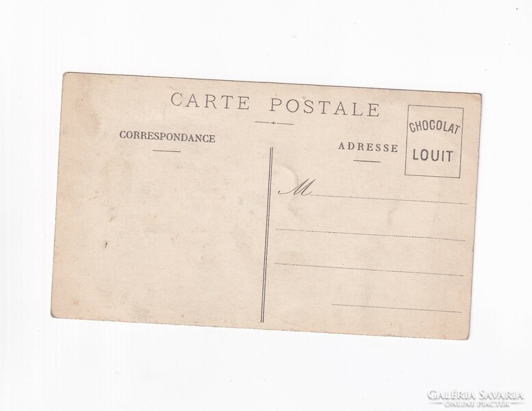 Louit-chocolate advertising postcard (chateau de josselin) postage clear
