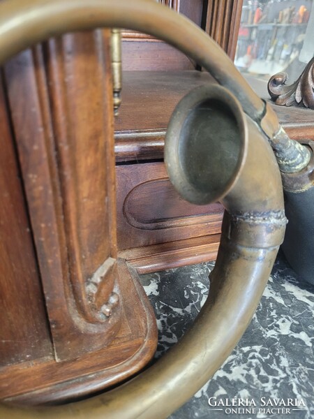 Antique copper car-motor horn, bagpipe!