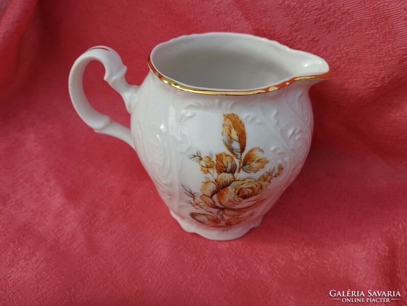 Beautiful porcelain pieces, sugar bowl, spout, cup