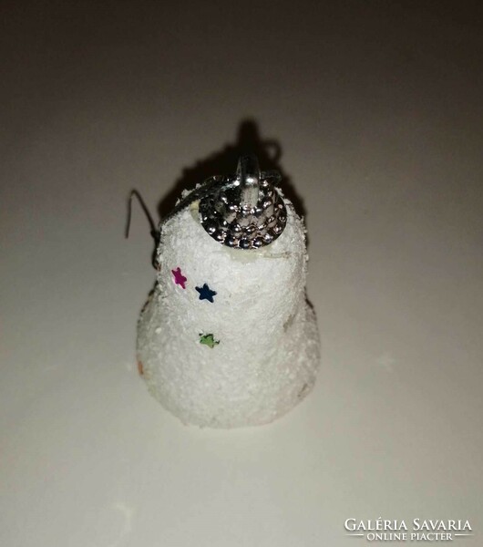 Old Christmas tree decoration snow bell - 5.5 cm high