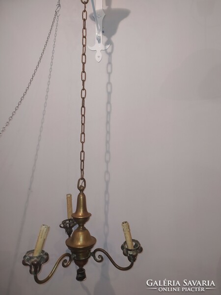 Antique copper chandelier