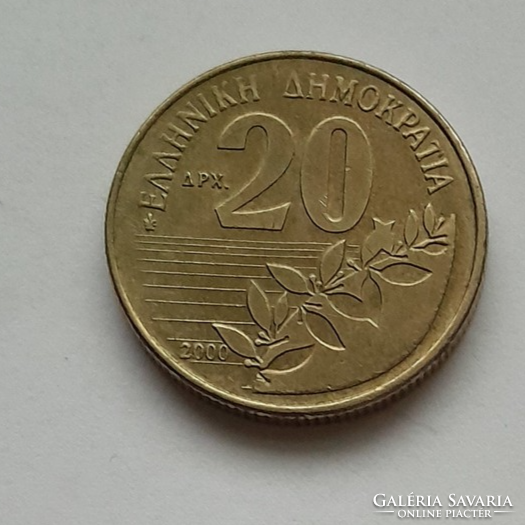 Görög 20 drachma 2000