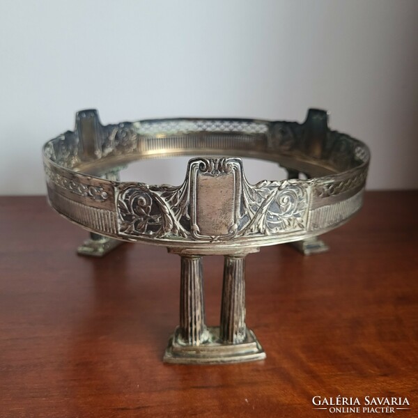 Antique silver table middle offering, 276 gr., Marked 800