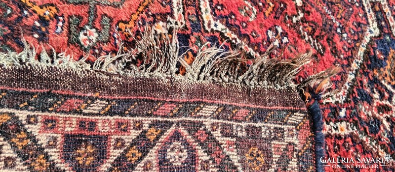 Antique shiraz hand-knotted rug negotiable