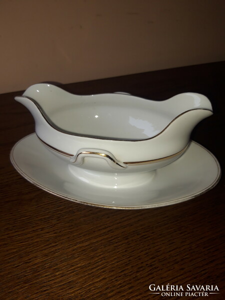 Old porcelain Zsolnay sauce bowl