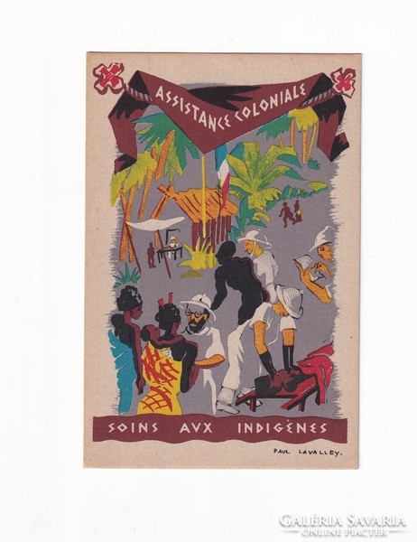 Művészi képeslap Paul Lavalley 1940-1944 (Gyarmati segítség) postatiszta