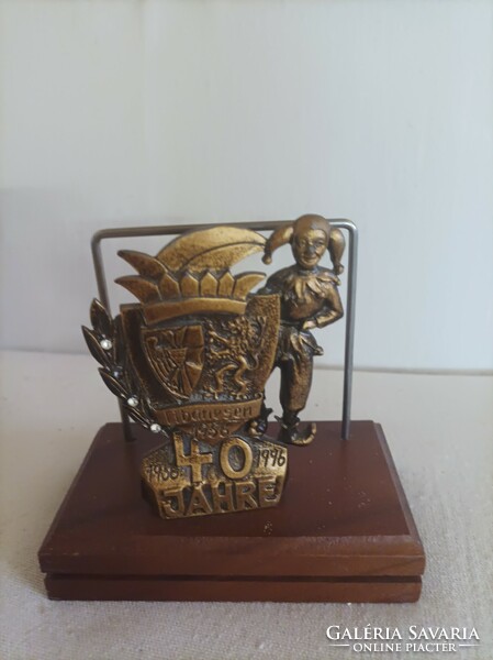 Retro copper napkin holder, letter holder