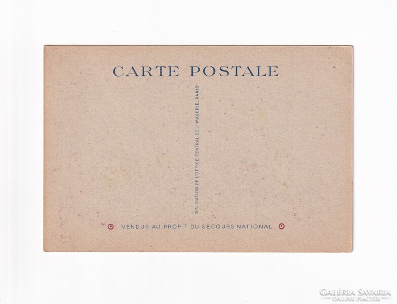 Művészi képeslap Paul Lavalley 1940-1944 (Lepratelep a XV. században) postatiszta