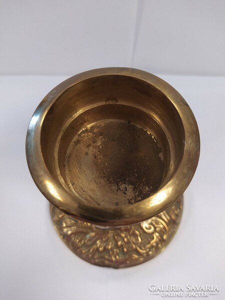Antik bronz gyertyatartó
