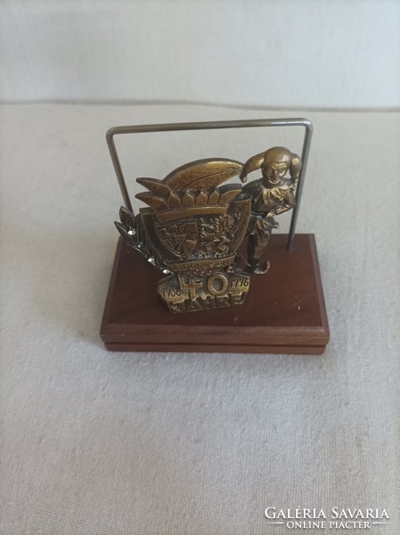 Retro copper napkin holder, letter holder