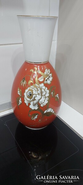 Német porcelán bagyméretű váza