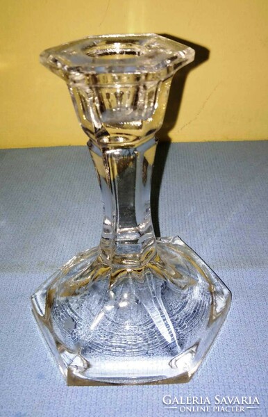 1 glass candle holder for sale
