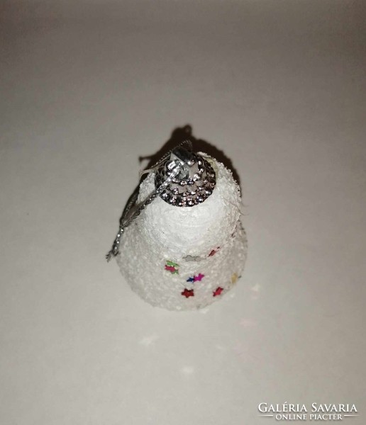 Old Christmas tree decoration snow bell - 5.5 cm high