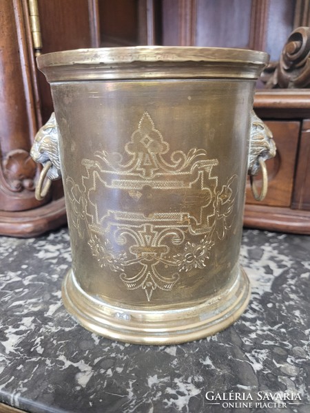 Antique copper container, pot