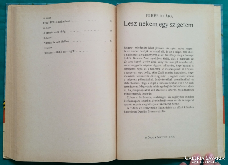 Fehér Klára: Lesz nekem egy szigetem - Grafika: Demjén Zsuzsa> Gyermek- és ifjúsági irodalom, Regény