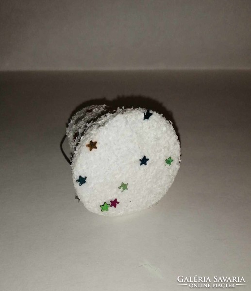 Old Christmas tree decoration snow bell - 5.5 cm high