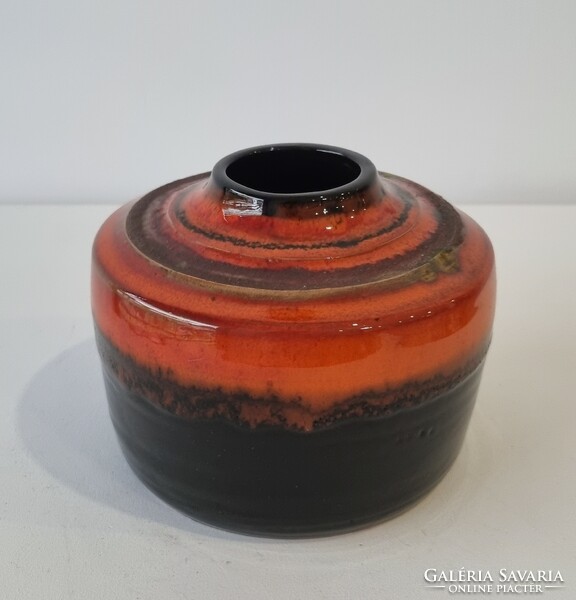 Karsay Judit iparművészeti kerámia váza - gyűnyörű textúrált mázazással és színvilággal