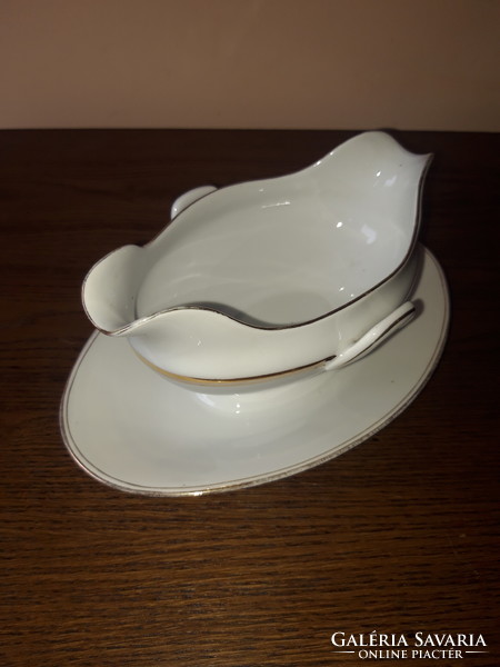 Old porcelain Zsolnay sauce bowl