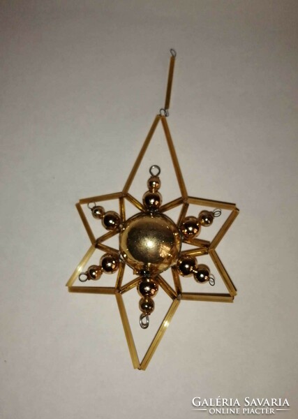 Old glass Christmas tree decoration star