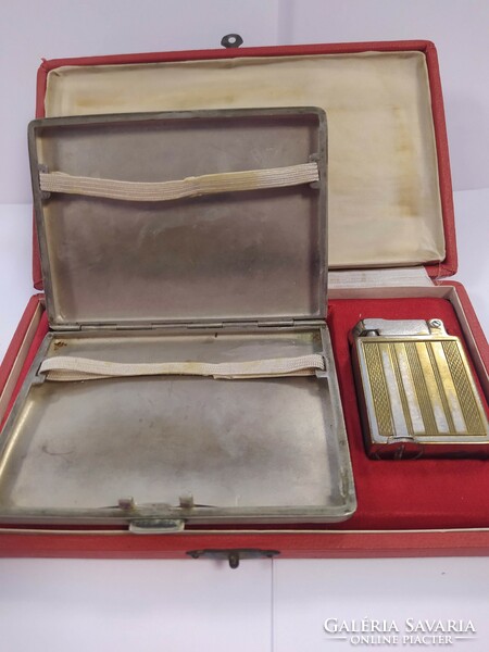 Antique cigarette case with lighter