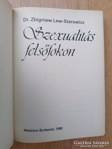 Szexualitás felsőfokon - Dr. Zbigniew Lew-Starowicz (újszerű)