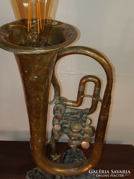 An old trumpet - lamp