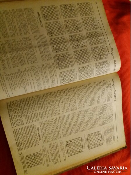 1952 Hungarian chess life incomplete season newspaper magazine bound together according to pictures
