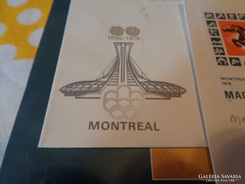 MONTREAL  1976  Olimpia  , 2 db  első napi  bélyeg