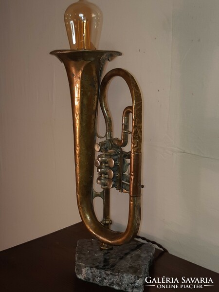 An old trumpet - lamp