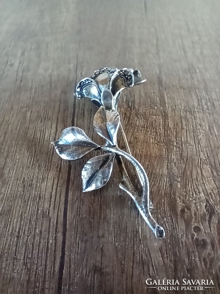 Antique silver brooch