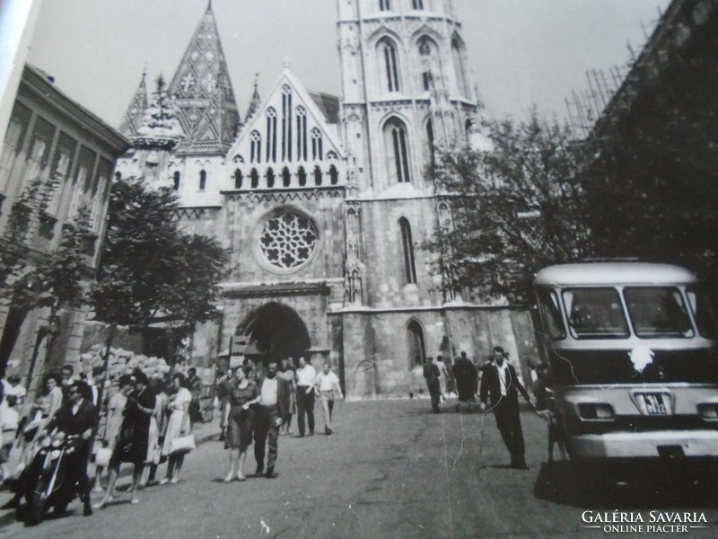 D198602  Régi fotók (5 db) Budapest  -Bazilika- Andrássy út - Margit sziget -Mátyás templom    1960k
