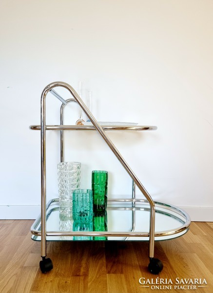 Bauhaus-style tube-frame party cart