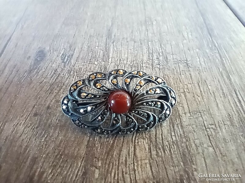 Antique silver brooch