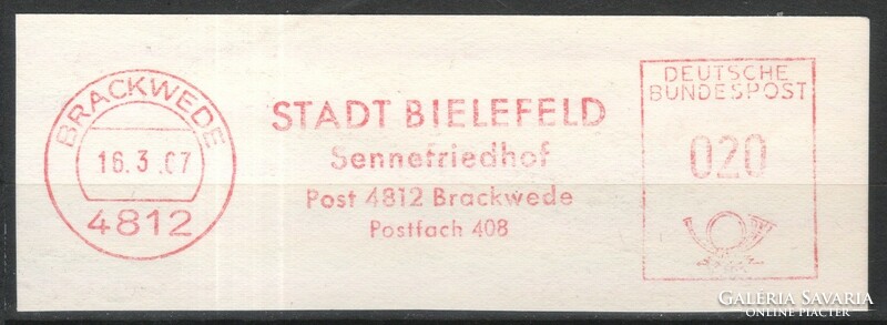Gépi bérmentesítés kivágáson  0030 (Bundes) Brackwedw   1967