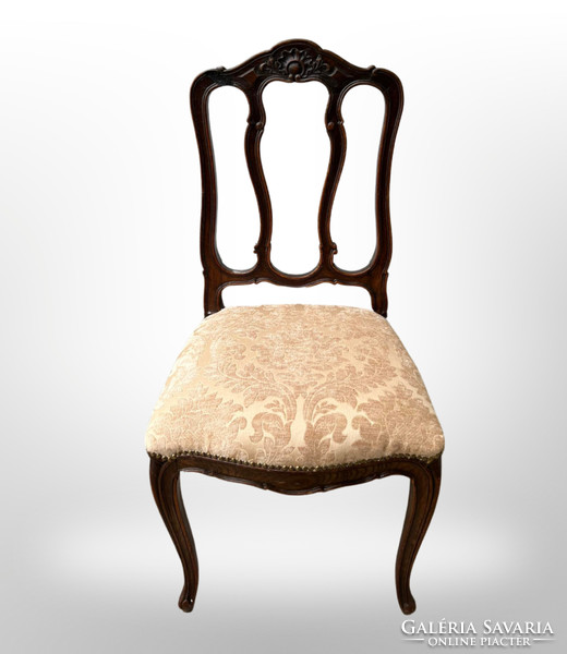 6 restored antique upholstered chairs