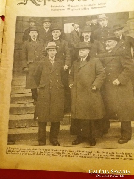Antik 1921 március 1. KÉPES KRÓNIKA újság magazin képek szerint