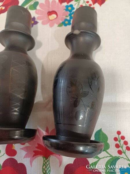 Pair of Karda ceramic candle holders
